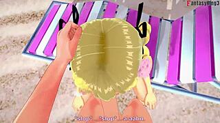 Marie Rose in a beach bikini in free DOA porn