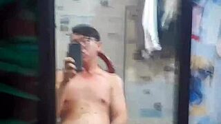 Vietnamese gay top sucks big cock in condom, craving monster dick?