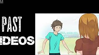 steve catches alex removing her skirt in this minecraft hentai parody adventure