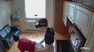 scoout007 catches skinny old bican fucking hard on the kitchen counter