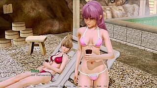 Harem Hotel 107 in the anime game features a lively hotel setting with lots of interactions.