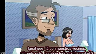 My stepmom caught me jerking off, sub esp