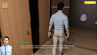 Curvy teen explores rosewater manor in sexy anime game!