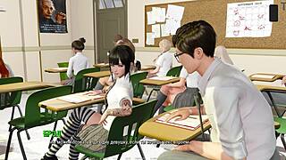 Cartoon Milf and Teen in Public Hentai Ripples Gameplay - Part 9