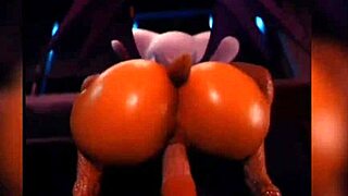 Compilation features Nottanjs Rouge the Bat in cartoon anime hentai scenes