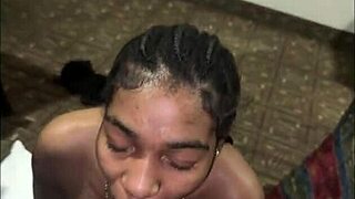 you convinced your gay friend to suck your big black cock in the ghetto hood, and she even called her girlfriend to watch the homemade action