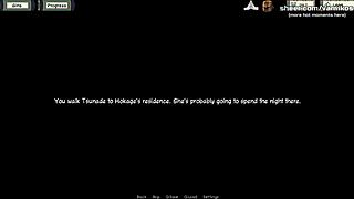 Tsunade and Tenten Give Handjob and Foot Job to Monster Cock in Public Restaurant