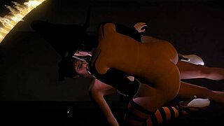 Esmeralda, the Sexy Cougar Witch, Seduces in 3D Cartoon Action. Watch Her Big Tits Bounce!