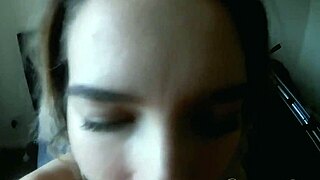 British Stepdaughter Samantha Flair Covered in Massive Load on Hot Body.