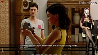 Ms Denvers in ep 55 rocks stockings and see-through bra for gamer vibe