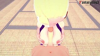 ino yamanaka gives naruto a wild titjob session