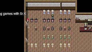 playing oba-sans saga hentai game by izakaya yottyann