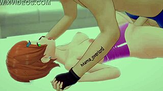 Gwen Quería Jugar con Polla Cubierta de Amor