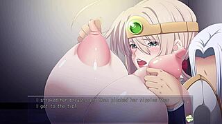 游戏里揉饥渴女英雄Ingrid巨乳