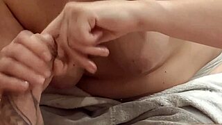 Close-up footage of girlfriend fingering me intimately