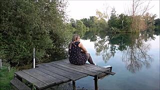 Busty Teen 18+ Dances in Sexy Slingshot Dress Showing Big Tits