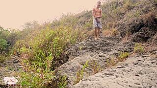 Savannah Watson's outdoor adventure with a steamy surprise