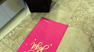 Fitness Model's Tight Pussy Stretched in Wild Yoga Handjob Scene.