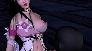 哇！3D亚洲cosplay可爱妹子和大鸡巴出轨高潮！