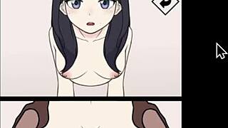 i don't know these girls, but the girl in the wall gets creampied by huge cock in episode 2