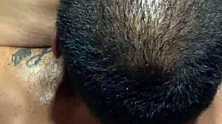 Three Muscular Latinos Bareback Each Other Outdoors