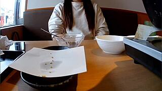 Japanese amateur wife with shaved pussy gets banged in homemade video