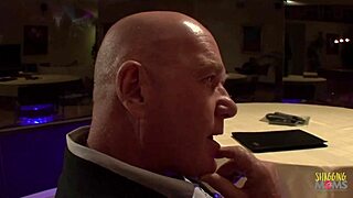 Sugar Daddy Enjoys Sloppy Blowjob from Trophy Wife After Work