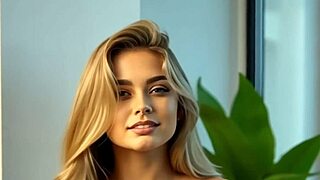 Beautiful blonde shows off her assets in 3D hentai