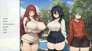 Spirit Harem Hentai Girl Pleasures Master with Giant Breasts