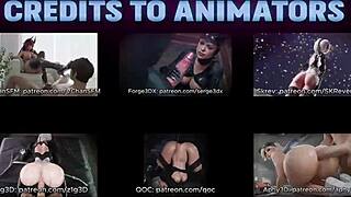 Unholy hmv pmv arckom unfolds in 3d cartoon anime