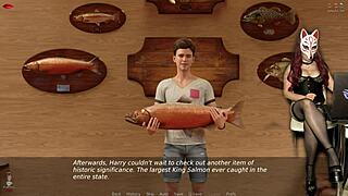 Ms Denvers in ep 55 rocks stockings and see-through bra for gamer vibe