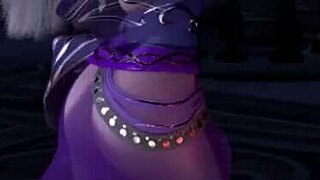 哇！3D亚洲cosplay可爱妹子和大鸡巴出轨高潮！