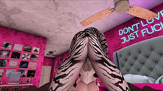 cute busty girl treats her favorite customer nicely