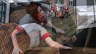 3D卡通游戏中弯腰热舞，超性感！