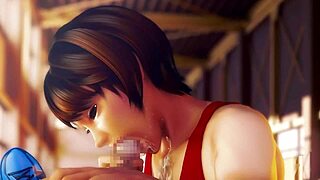 3d hentai athlete screwed by coach in tight clothes