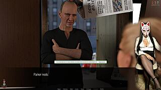 Long legs tease old dude's crotch in John Ep 32