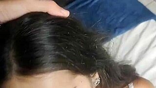 Lunah Blanc groans, I’m taking this huge rod all in!