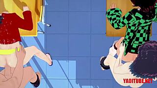 heroes engage in wild yaoi orgy with creampies