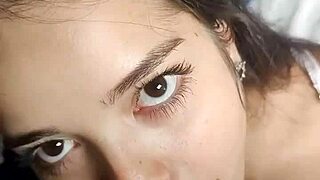 Lunah Blanc groans, I’m taking this huge rod all in!