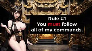 Succubus challenges you with intense edging joi game, building cum denial in this anime hentai episode