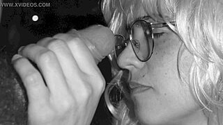 Cock-hungry girl slides down in sexy lingerie outdoors