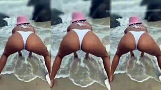 pretended to be sleeping in bed and was surprised by a guy entering the room