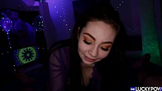 perfect handjob and titfuck with petite 18+ teen lenna lux on mrluckypov