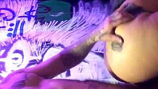 Latina amateur with tattooed big ass gets doggystyle pussy pounding by big cock