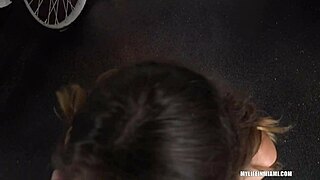 tiny 18 year old bangs her boss hard.