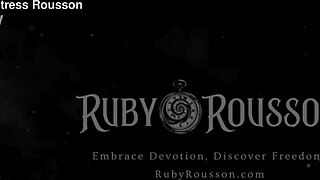 i explored the final release in my chastity arousal study with ruby rousson