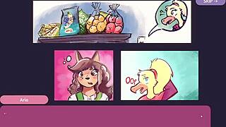 two chicks strip in furry poker game with clothes ripping