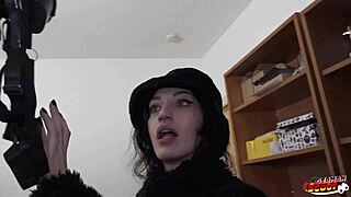 German Scout - Crazy Skinny Goth Brisen Loves Rough Casting Fuck