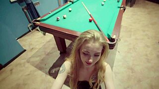 Hell Yeah! Fucked a Stunning Teen Beauty on Pool Table Hard!