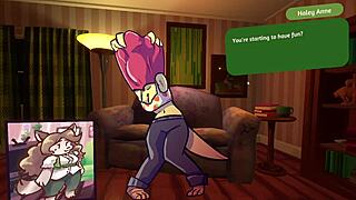 two chicks strip in furry poker game with clothes ripping